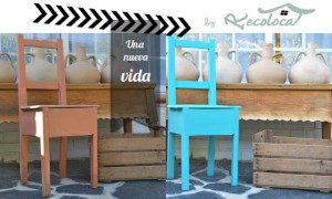 Silla pintada a mano