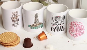 tazas con mensaje