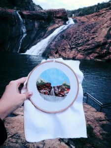 bordados paisajes teeteeheehee