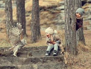 NIÑOS, ANIMALES Y FRÍO