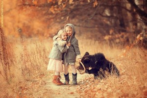 NIÑOS, ANIMALES Y FRÍO
