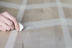 handpainted table