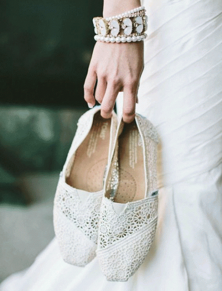 hippy wedding flat shoes