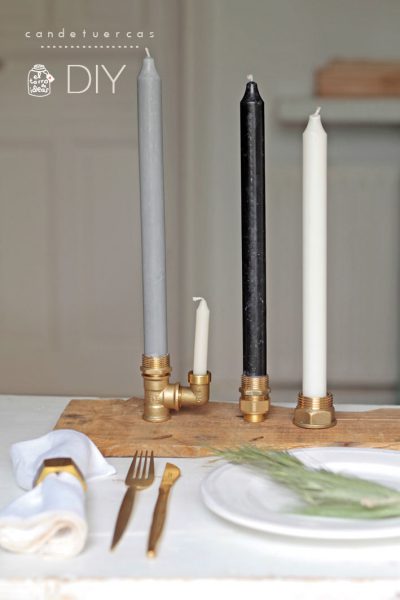candelabro diy