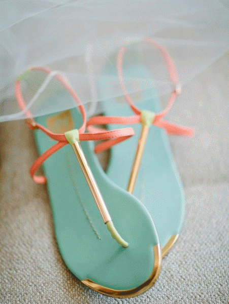 chanclas boda novia coloridas