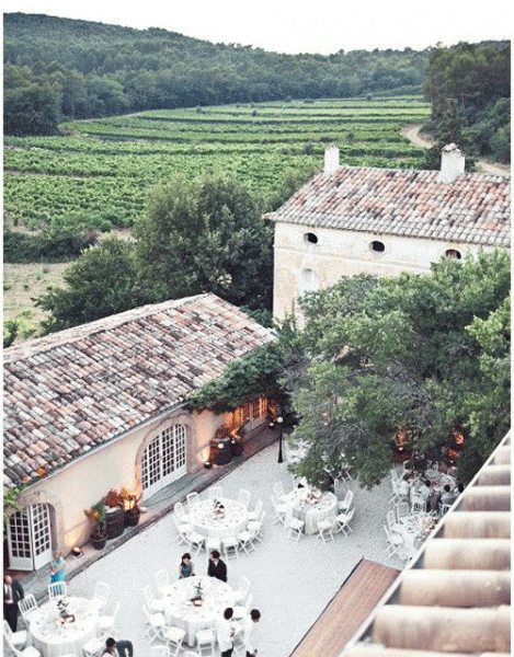 boda rural al aire libre