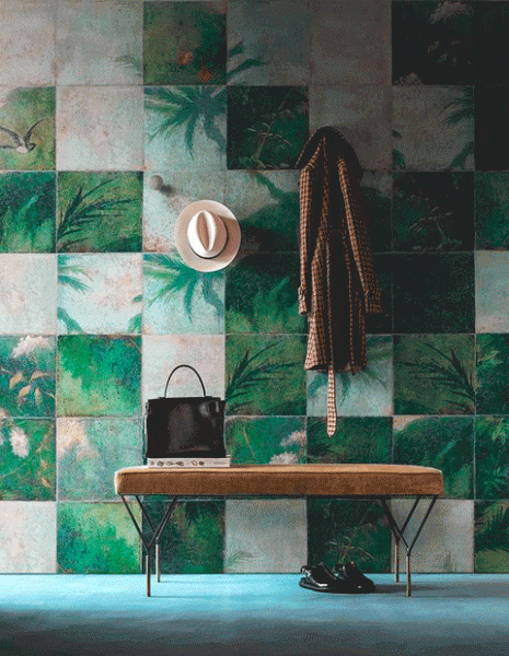 ideas decoracion azulejos pared casa deco home green original