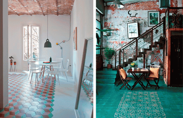 suelos azulejos decoración original inspiration