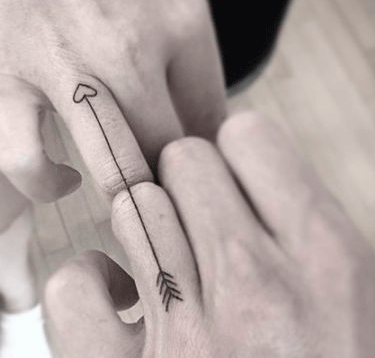 arrow tattoo for couples