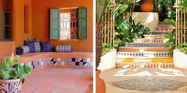 inspiración ideas decoración terraza jardín porche escaleras deco estilo