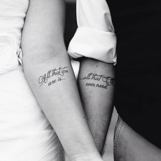 tatuaje de pareja boda ideas