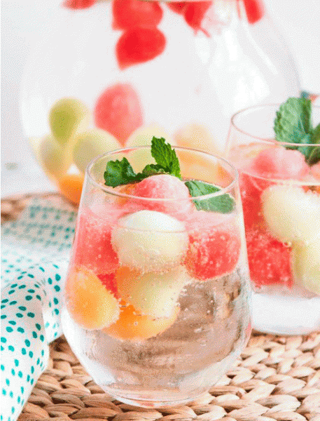 fruta helada idea presentación bebida refresco verano