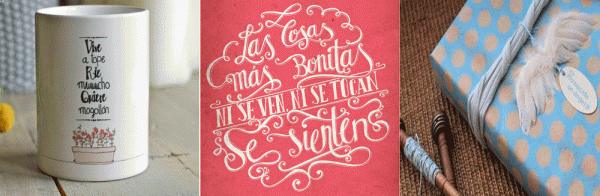 rebajas tazas diseño original mensajes bonitos lettering papel regalo