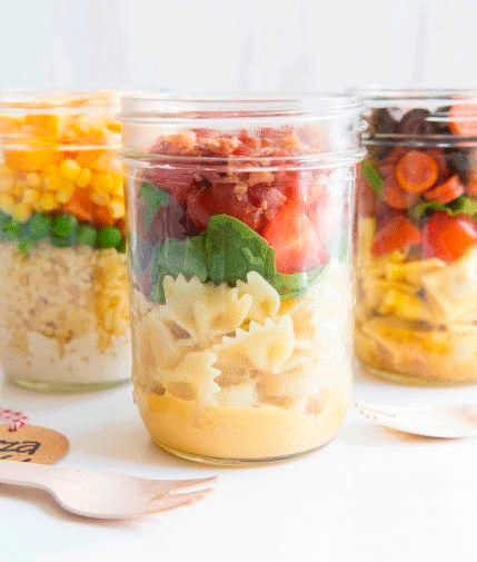 recetas easy recipe inspiration mason jar salad pasta yummy