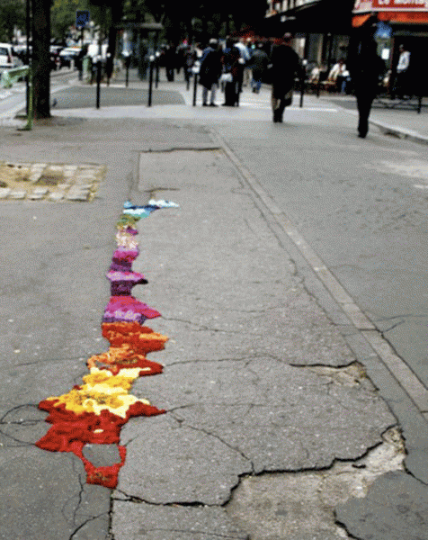 arte urbano diferente bordado bordar color inspiración