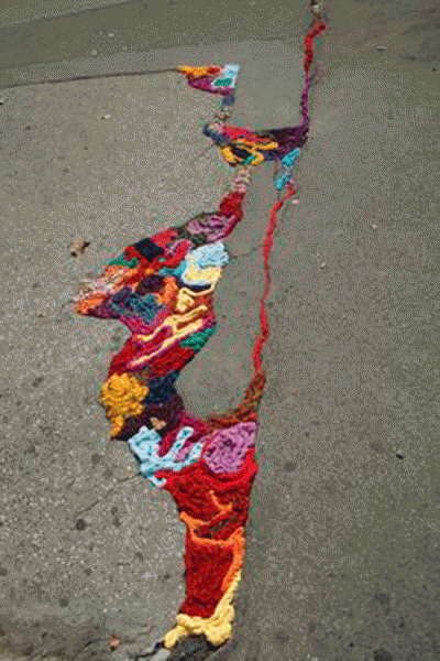 arte urbano diferente bordado bordar color inspiración