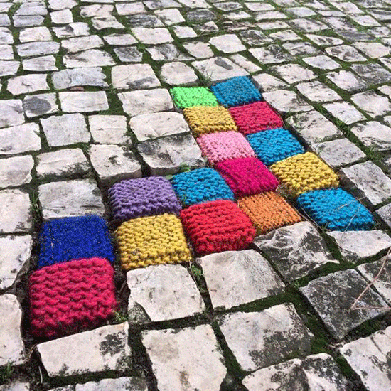 arte urbano diferente bordado bordar color inspiración