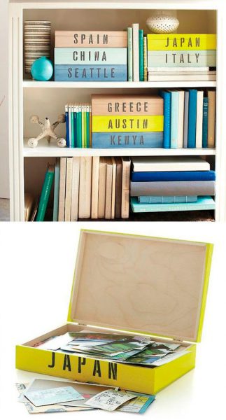 photo foto box pintura diy caja fácil