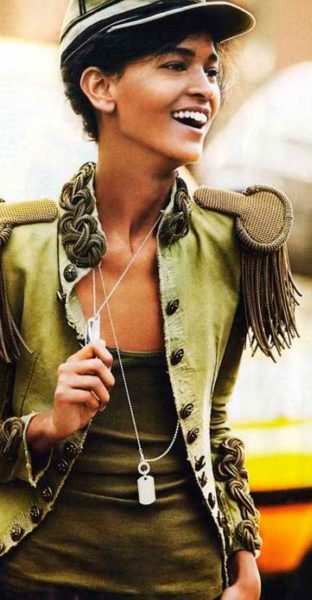 moda militar tendencias trendy outfit style woman mujer military look