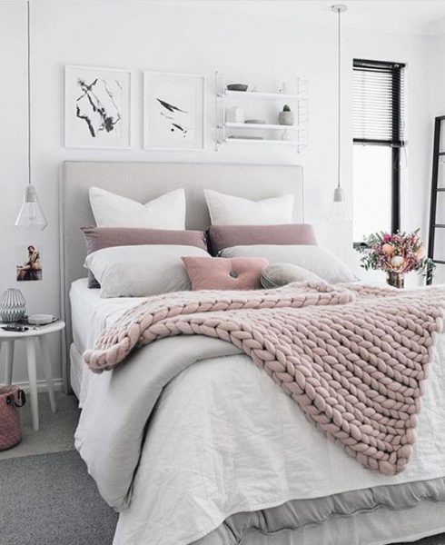 mantas tendencias decor interior inspiración tejer tricot punto gordo