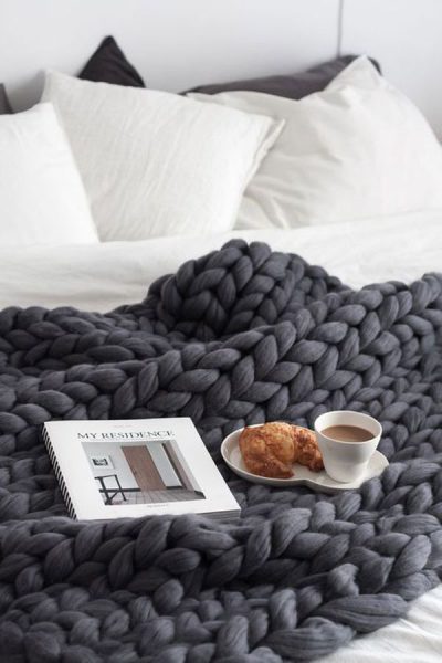mantas blanket easy fácil tejer knit lana wool