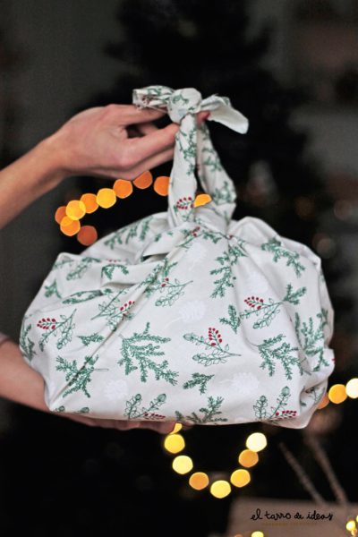 regalo navidad receta postre dulce furoshiki tutorial paso a paso handmade