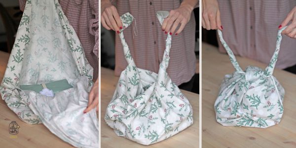 regalos navidad envoltura envolver regalo tela navideña paso a paso tutorial hazlo tu