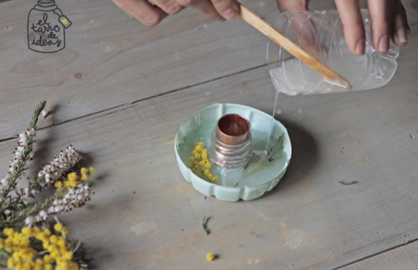 meseros porta velas decoracion creativa resina diy tutorial