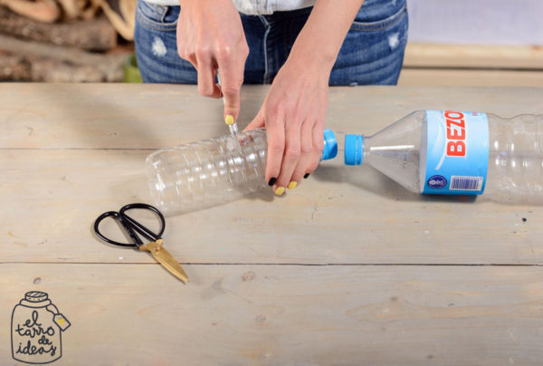 huerto, botella, plastico, recicla, proyecto, diy