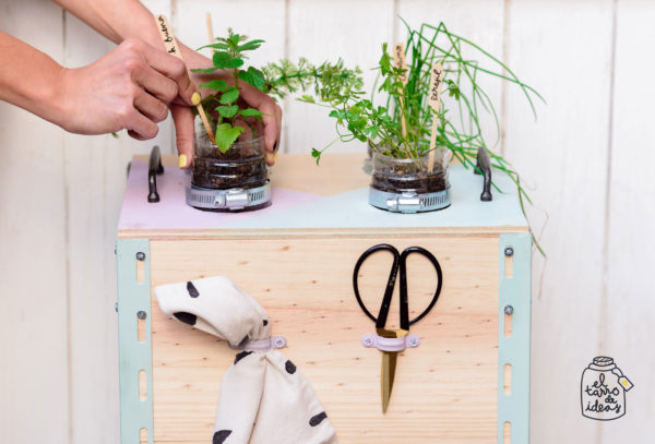 huerto, platas, cocina, verano, decoracion, el tarro de ideas, reciclar, madera, plantas aromáticas, recetas