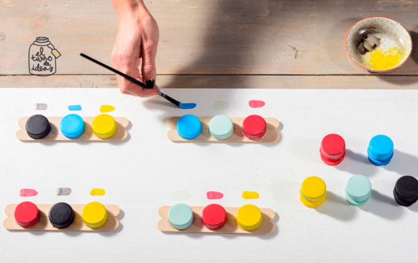 colores, juguete, juego, aprender los colores, reciclar, eco, diy, tutorial, paso a paso, el tarro de ideas