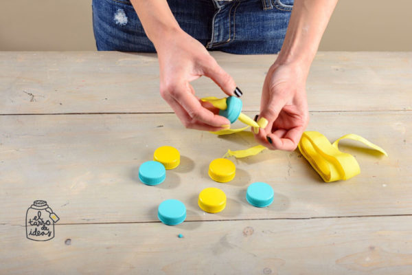 playa, ocio infantil, diy, handmade, tapones de plastico, reciclar, creatividad