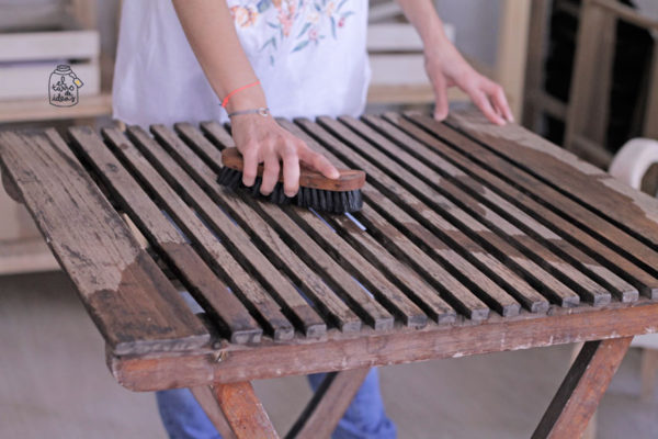 mesa, chalk paint, pintar, restaurar muebles, jardín, pintura tiza, diy, tutorial, hazlo tu mismo, verano, terraza