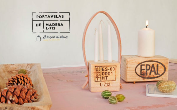 portavelas, reciclaje, madera, diy, handmade, tutorial, hazlo tu mismo, pale, manualidades, reciclar, decoracion, velas, candelabro, navidad, navideño