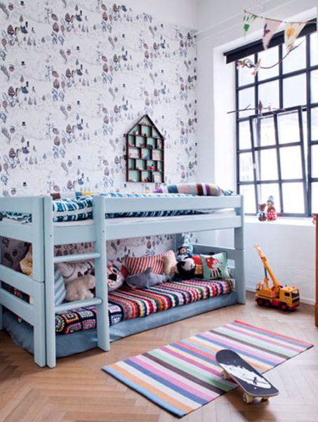 habitacion, infantil, kids, niños, litera, interiorismo, hogar, ideas, deco