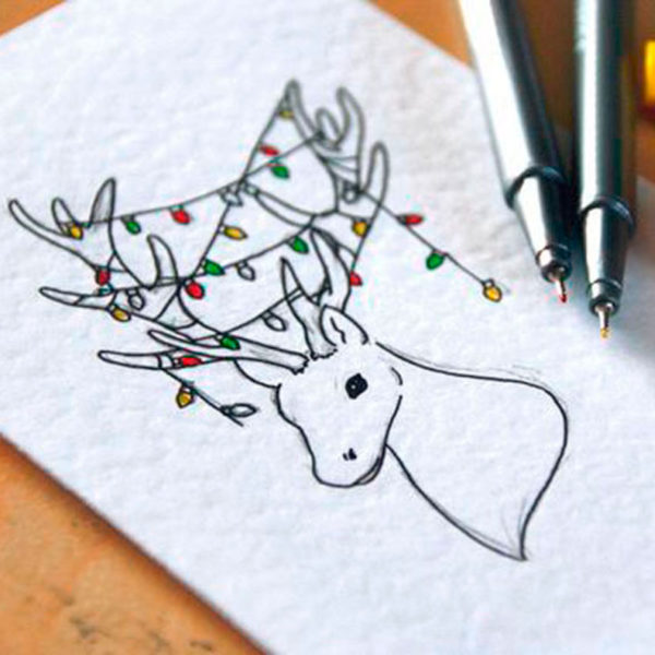 postales, navidad, tarjetas de navidad, navideño, envolver regalos, etiquetas, postales, acuarelas, handmade