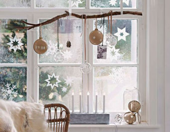 decoracion, ventana, navidad, pintar en cristal, navideño, fiestas, adornos de navidad, decoracion diy, handmade, coronas navidad, estrellas navidad
