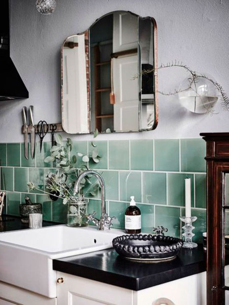 eucalipto, decoracion, cocina, aromaterapia, jarrón